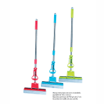 Escurridor de rodillo cabezal 27cm con mango telescópico de acero inoxidable ajustable 185 a 120cm