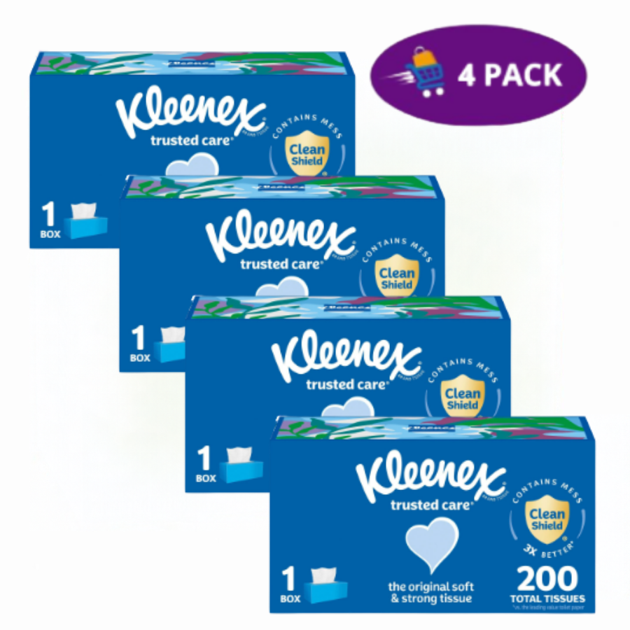kleenex200 Pañuelos Faciales Kleenex Trusted Care the original Soft & Strong tissue (200Servilletas) 4x$14.00 - Imagen 1